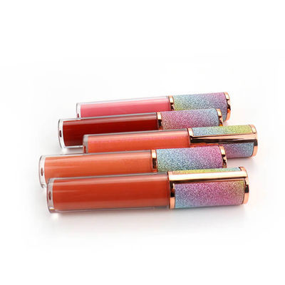 Dernière affaire concernant Lustre fait sur commande de lèvre de Logo Waterproof Glitter Tubes Clear de marque de distributeur